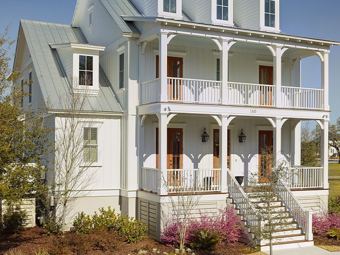 Backyard deck built using high quality decking boards