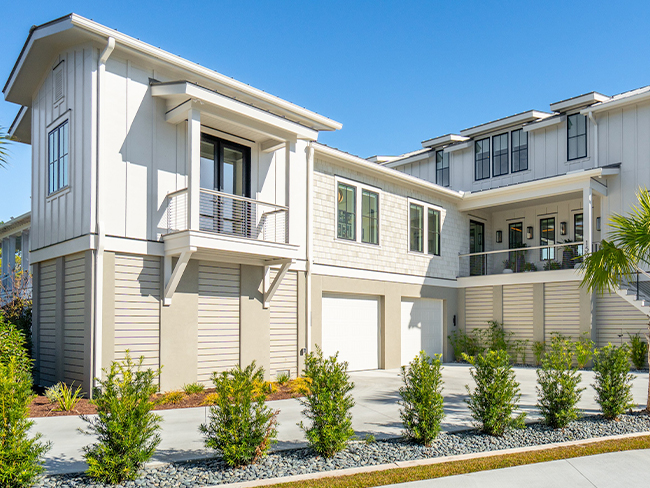 Modern residential siding using fiber cement materials